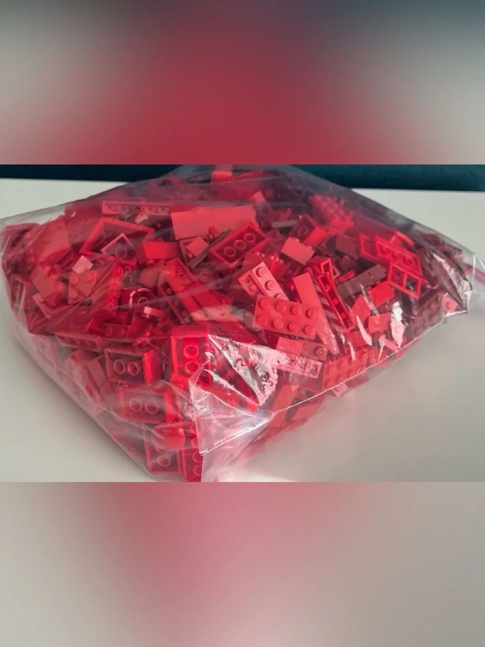 Lego Red Dark Red 2.1lbs Loose Pieces Bricks Plates